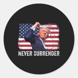 Shot Shirt 2024 Rally - Never Surrender 1 Classic Round Sticker
