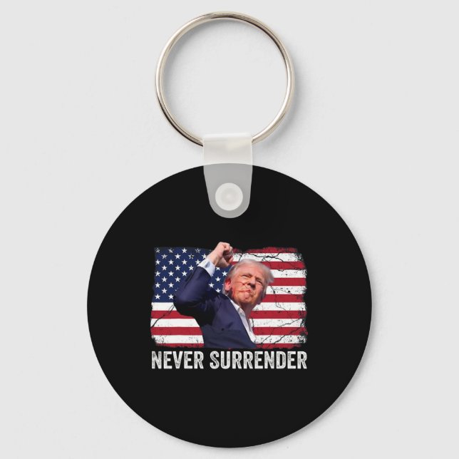 Shot Shirt 2024 Rally - Never Surrender 1  Key Ring (Front)