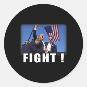 Shot Shirt Attempted Ination Shooting Shirt Classic Round Sticker