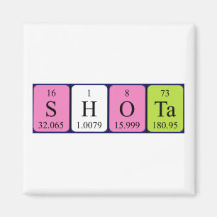 Shota periodic table name magnet
