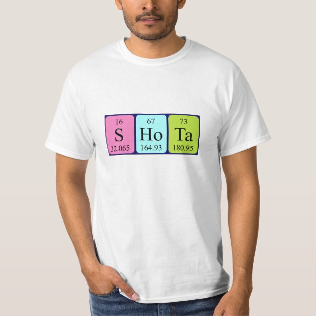 Shota periodic table name shirt (Front)