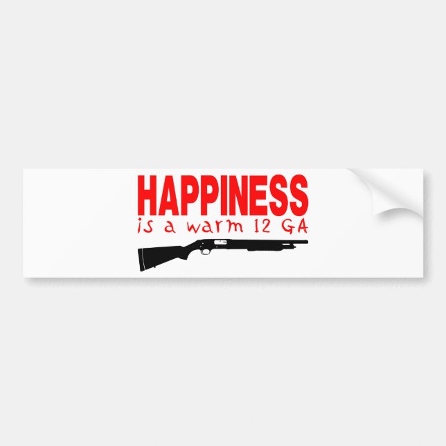 SHOTGUN SHOOTING BUMPER STICKER (Front)