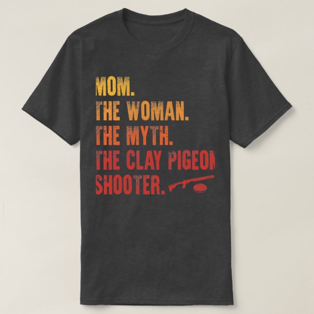 Shotgun  Trap Clay Pigeon 31 T-Shirt (Design Front)