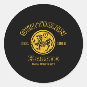 Shotokan Karate Budo University Martial Arts Desig Classic Round Sticker