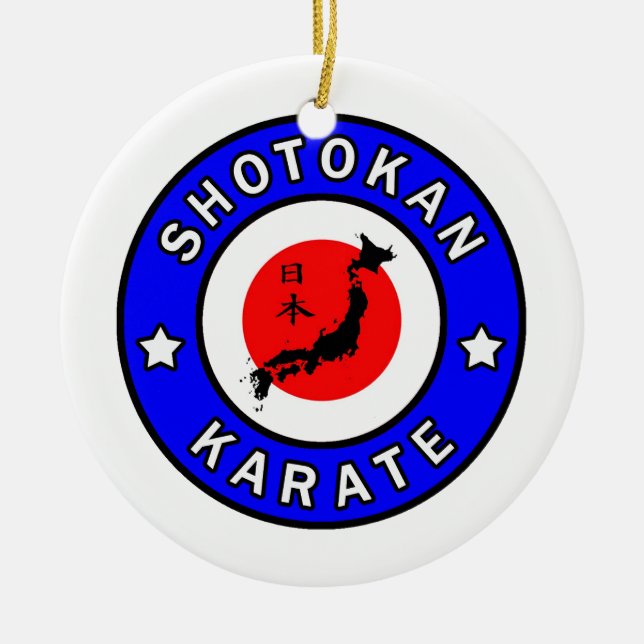 Shotokan Karate Ceramic Ornament (Front)