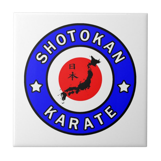 Shotokan Karate Ceramic Tile (Front)