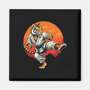 Shotokan Karate Fighter Martial Arts Tiger Funny K Magnet