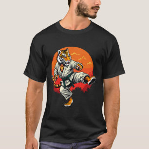 Shotokan Karate Fighter Martial Arts Tiger Funny K T-Shirt