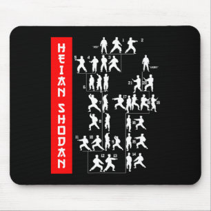 Shotokan Karate Heian Shodan Martial Arts Dojo Tra Mouse Pad