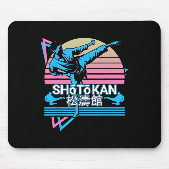 Shotokan Karate Japanese Martial Arts Retro 1  Mouse Pad (Front)