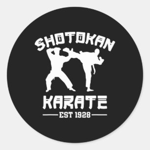 Shotokan Karate Martial Arts Est 1928 Teacher Shot Classic Round Sticker