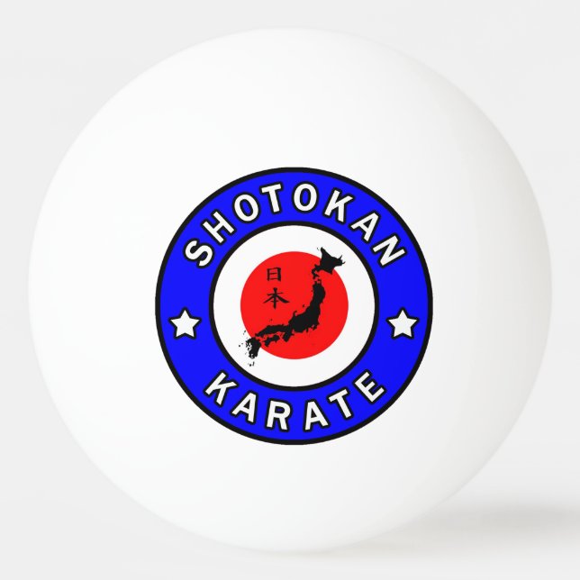 Shotokan Karate Ping Pong Ball (Front)