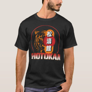 Shotokan Karate Tiger and Japanese Kanji T-Shirt