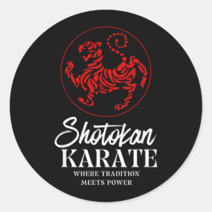 Shotokan Karate Where Tradition Meets Power Classic Round Sticker