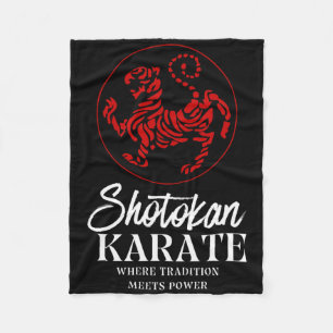 Shotokan Karate Where Tradition Meets Power Fleece Blanket