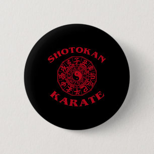 Shotokan Karate Zodiac Circle 6 Cm Round Badge