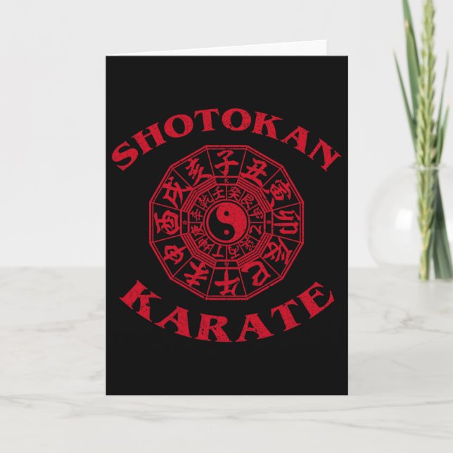 Shotokan Karate Zodiac Circle  Card (Front)