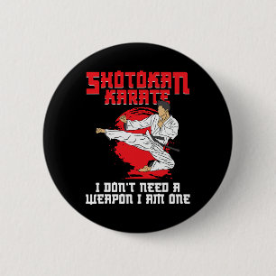 Shotokan Symbol Training Weapon Instructor Shotoka 6 Cm Round Badge