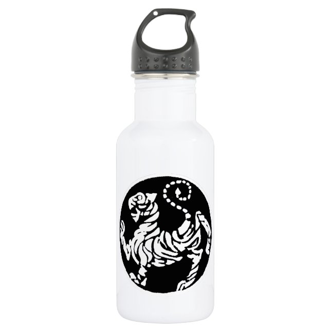 SHOTOKAN TIGER BLACK AND WHITE 532 ML WATER BOTTLE (Front)