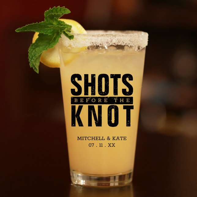 Shots Before the Knot Bachelorette Party Glass (Shots Before the Knot Bachelorette Party Glass)
