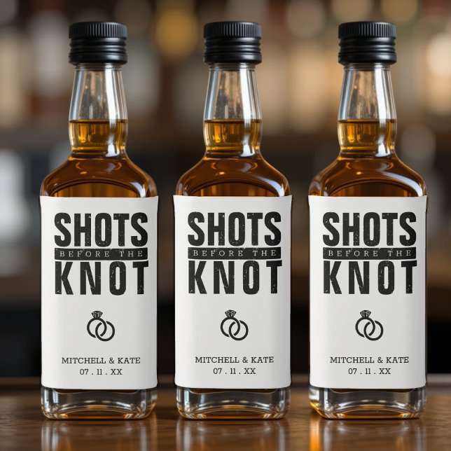 Shots Before the Knot Bachelorette Party Liquor Bottle Label (Shots Before the Knot Bachelorette Party Liquor Bottle Label
)