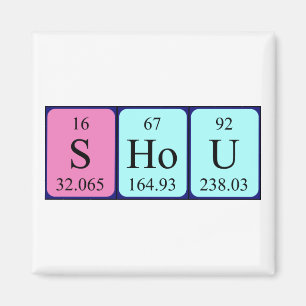 Shou periodic table name magnet