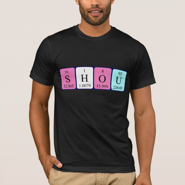 Shou periodic table name shirt (Front)