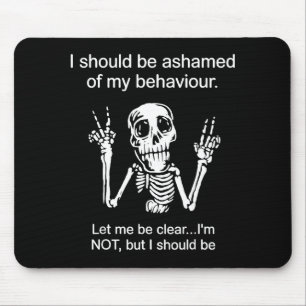 Should be ashamed of behaviour let be clear not mouse pad