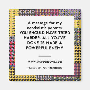 Should have tried harder fridge magnet