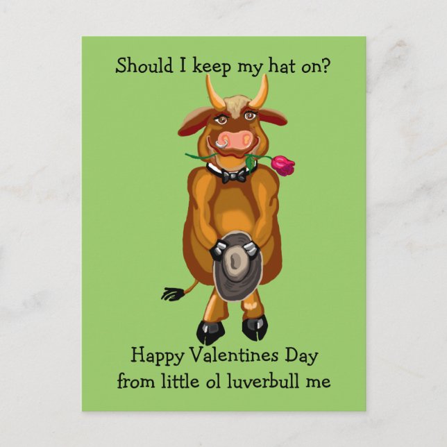 Should I keep my hat on? Holiday Postcard (Front)