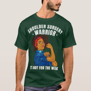Shoulder Replacement African American Women Black T-Shirt