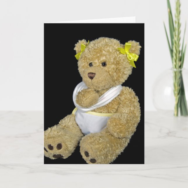 Shoulder Replacement Teddy Bear  Card (Front)