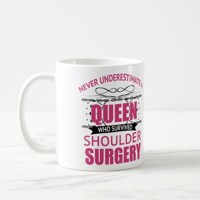 Shoulder Surgery Recovery For Women Coffee Mug (Left)