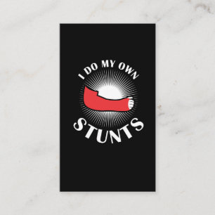 Shoulder Surgery Stunt Broken Arm Recovery Business Card