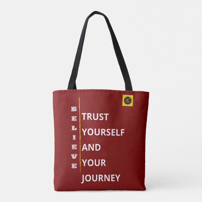 Shoulder Tote Bag - Believe Vibe (Back)