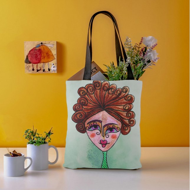 Shoulder Tote Bag (Whimsical Woman - 01) (Creator Uploaded)
