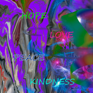 Shoulder Tote HOPE LOVE PEACE KINDNESS Bag