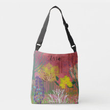 Shoulderbag "abstract flora"