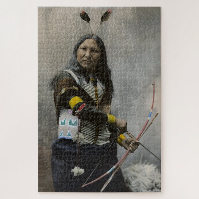 Shout At, Oglala Sioux, 1899 Jigsaw Puzzle (Vertical)