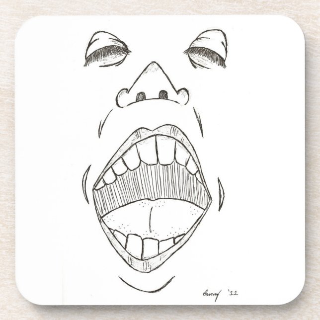 "Shout" Coasters - Set of 6 (Front)