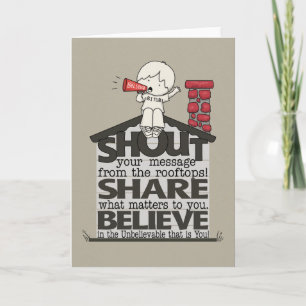 Shout from the Rooftops Card