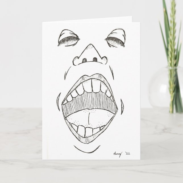 "Shout" Greeting Card (Front)