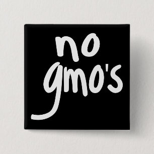 Shout No GMO's Protect our Food Black Badge