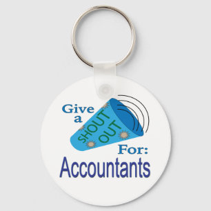 Shout Out for Accountants Key Ring