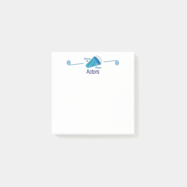 Shout Out for Actors Post-it Notes (Front)