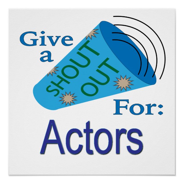 Shout Out for Actors Poster (Front)