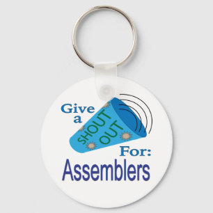 Shout Out for Assemblers Key Ring