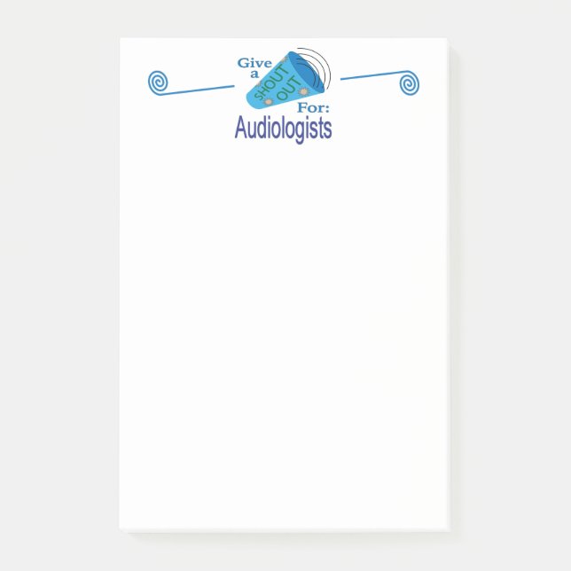 Shout Out for Audiologists Post-it Notes (Front)