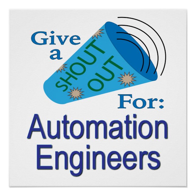 Shout Out for Automation Engineers Poster (Front)