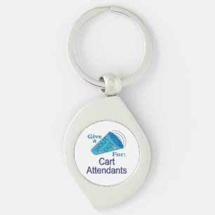 Shout Out for Cart Attendants Key Ring